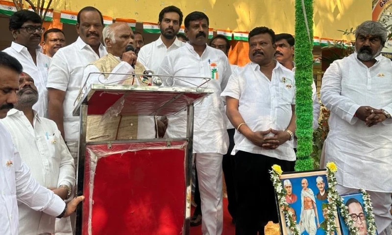 INTUC Chief Sanjeeva Reddy Unfurls Flag as VST Marks 96 Years