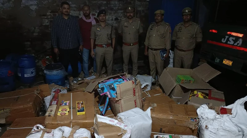 Illegal firecrackers worth Rs 50 lakh seized, six arrested after Kanpur market blast