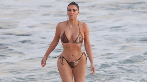 Kim Kardashian In Thong Bikini Doing Cartwheels On Beach: Photos – Hollywood Life