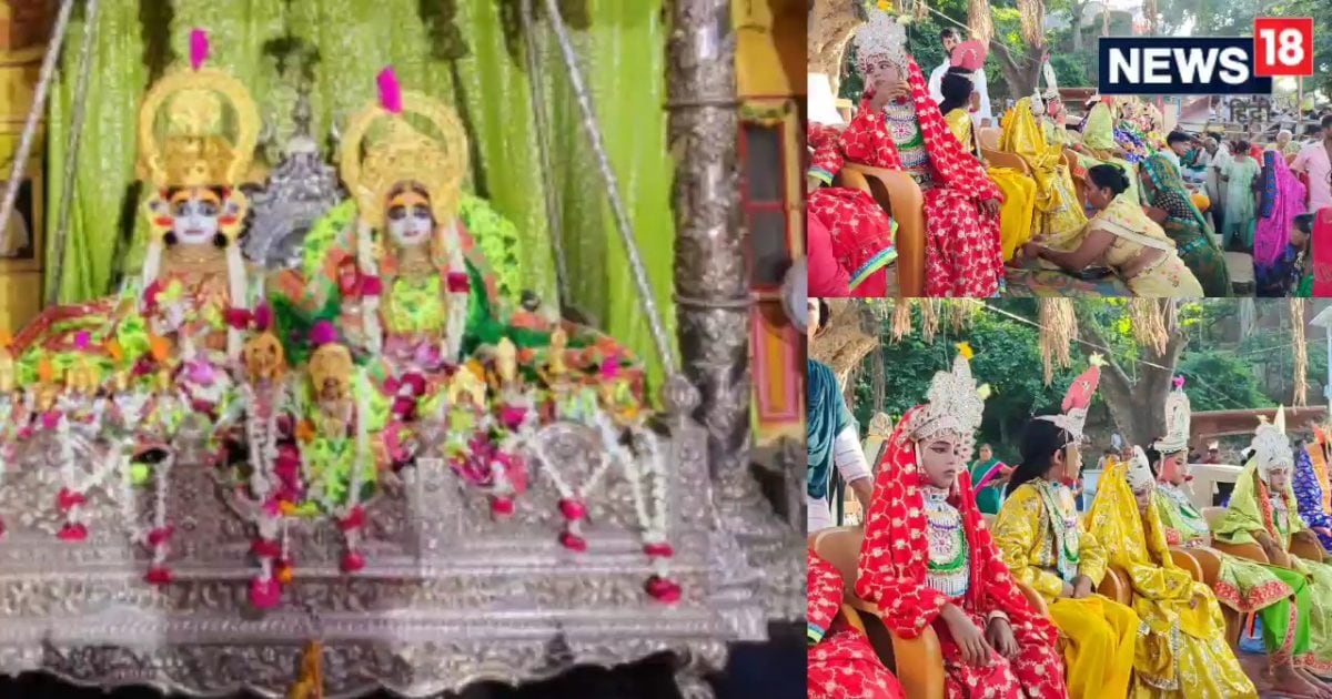 अयोध्या में दिखा भक्त और भगवान की अनोखी आराधना, झूले पर सवार होकर रामलला दे रहे अद्भुत दर्शन